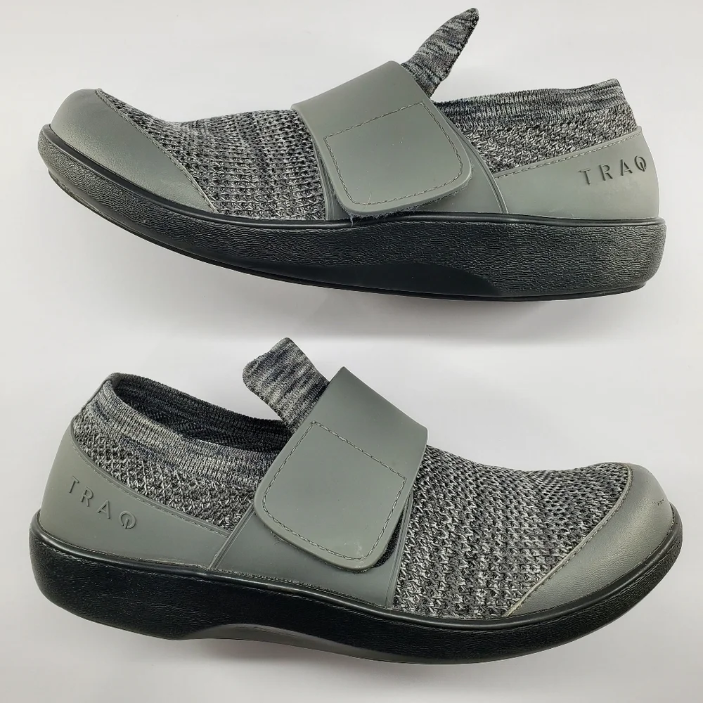 TRAQ‎ by Alegria Qwik Smokey Waves Womens Gray Shoes Size 8 EU 39